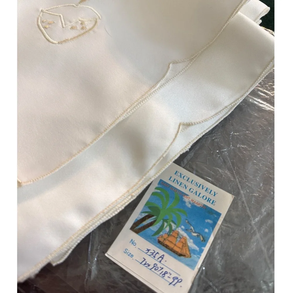 Linen Galore ivory satin